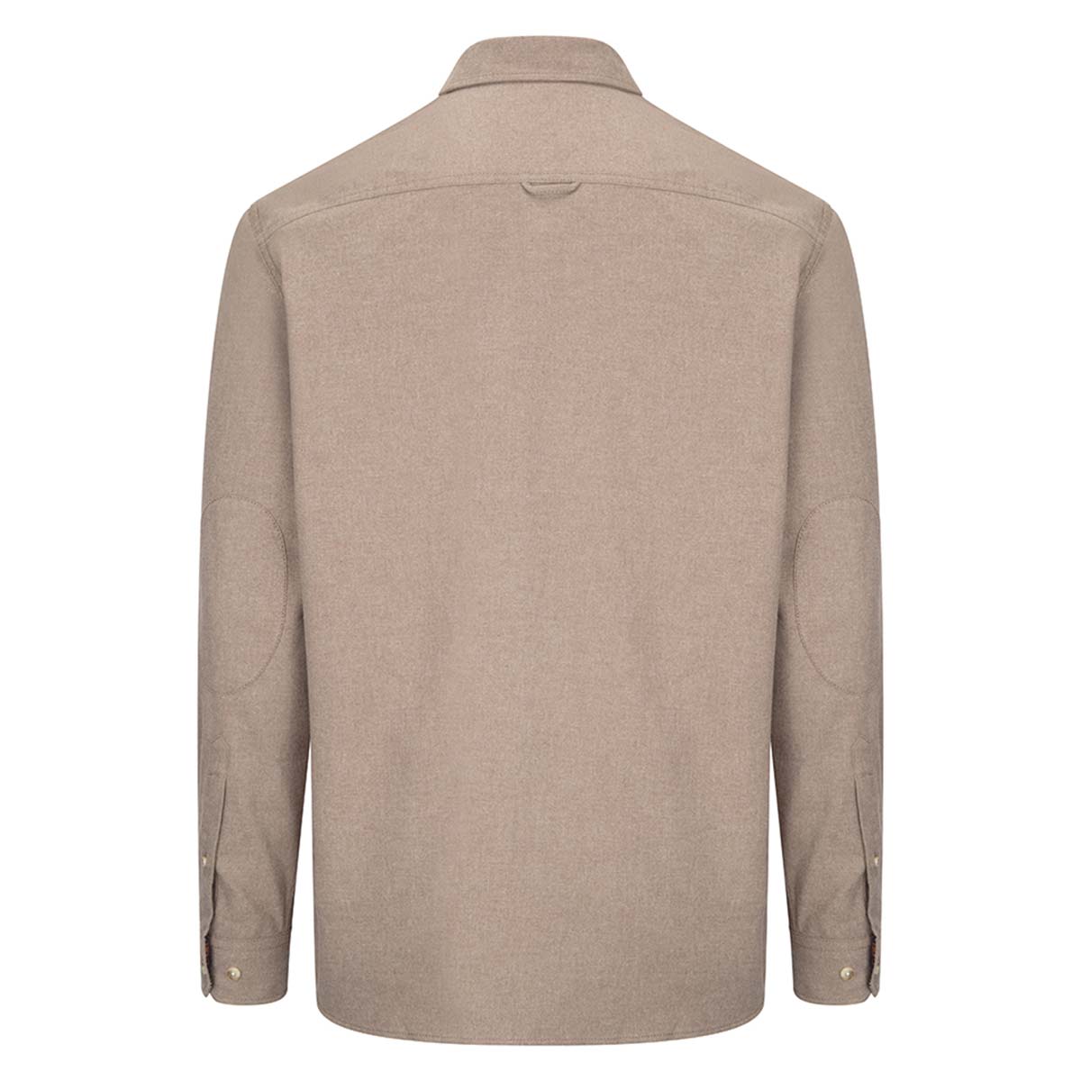 Hoggs of Fife Moy Moleskin Shirt - Oatmeal - Mens - Back Hoggs of Fife Moy Moleskin Shirt - Oatmeal - Mens - Back