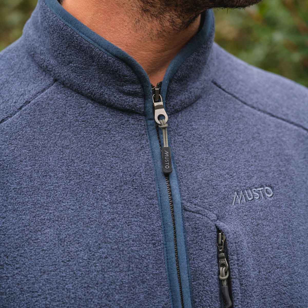 Musto Fenland Polartec Vest - navy detail Musto Fenland Polartec Vest - navy detail