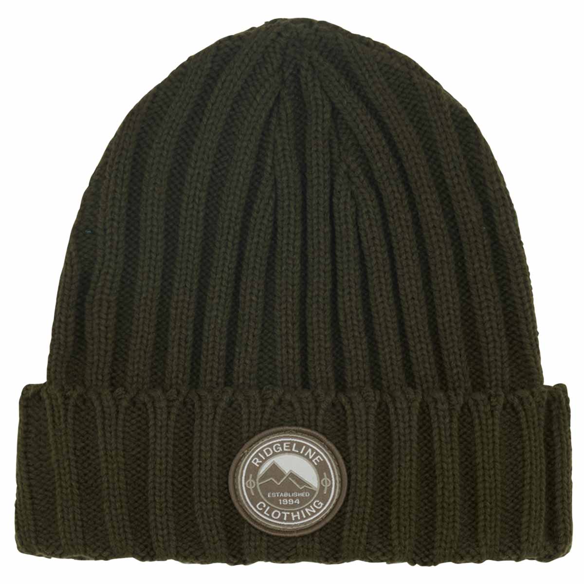 Ridgeline Original Knitted Beanie Hat - Olive Ridgeline Original Knitted Beanie Hat - Olive