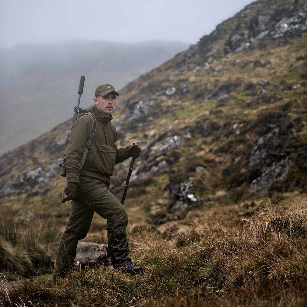 Harkila Orton Tech HWS Packable Smock - On Model Harkila Orton Tech HWS Packable Smock - On Model