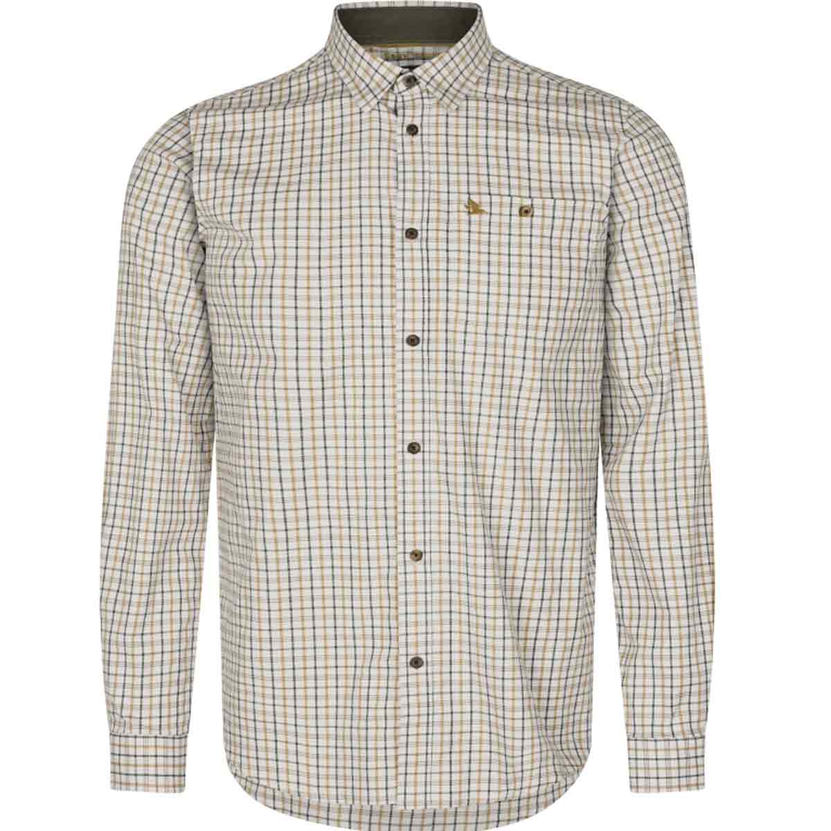 Seeland Oxford Shooting Men's Shirt - Grape Leaf Terracotta Check Seeland Oxford Shooting Men's Shirt - Grape Leaf Terracotta Check