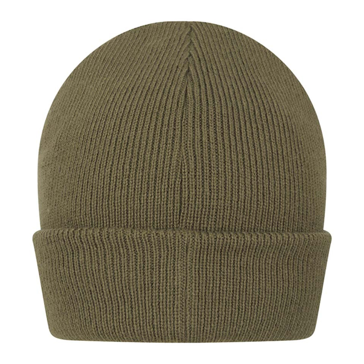 Hoggs of Fife Knitted Thinsulate Waterproof Beanie Hat - Olive - Rear Hoggs of Fife Knitted Thinsulate Waterproof Beanie Hat - Olive - Rear