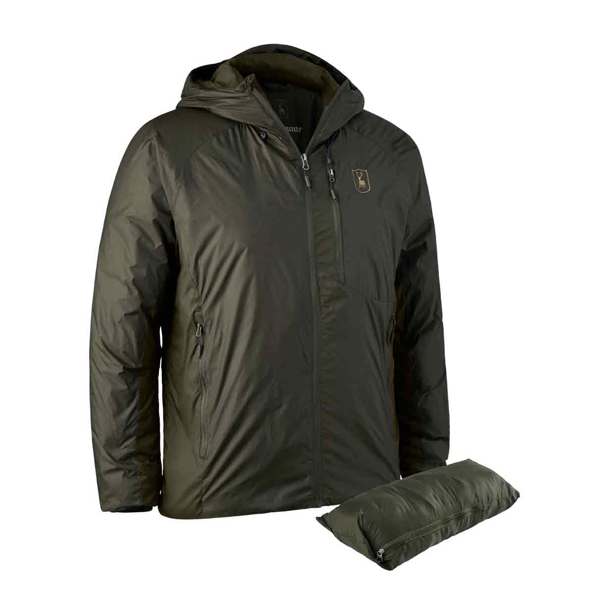 Deerhunter Packable Jacket with bag in green Deerhunter Packable Jacket with bag in green