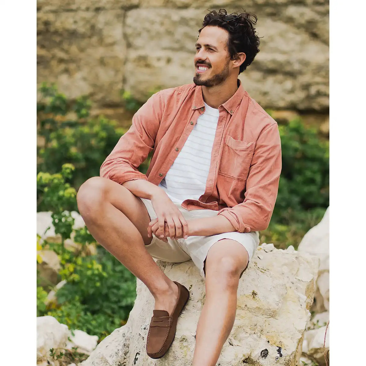 Chatham Penzance Men's Mocassins- on model Chatham Penzance Men's Mocassins- on model