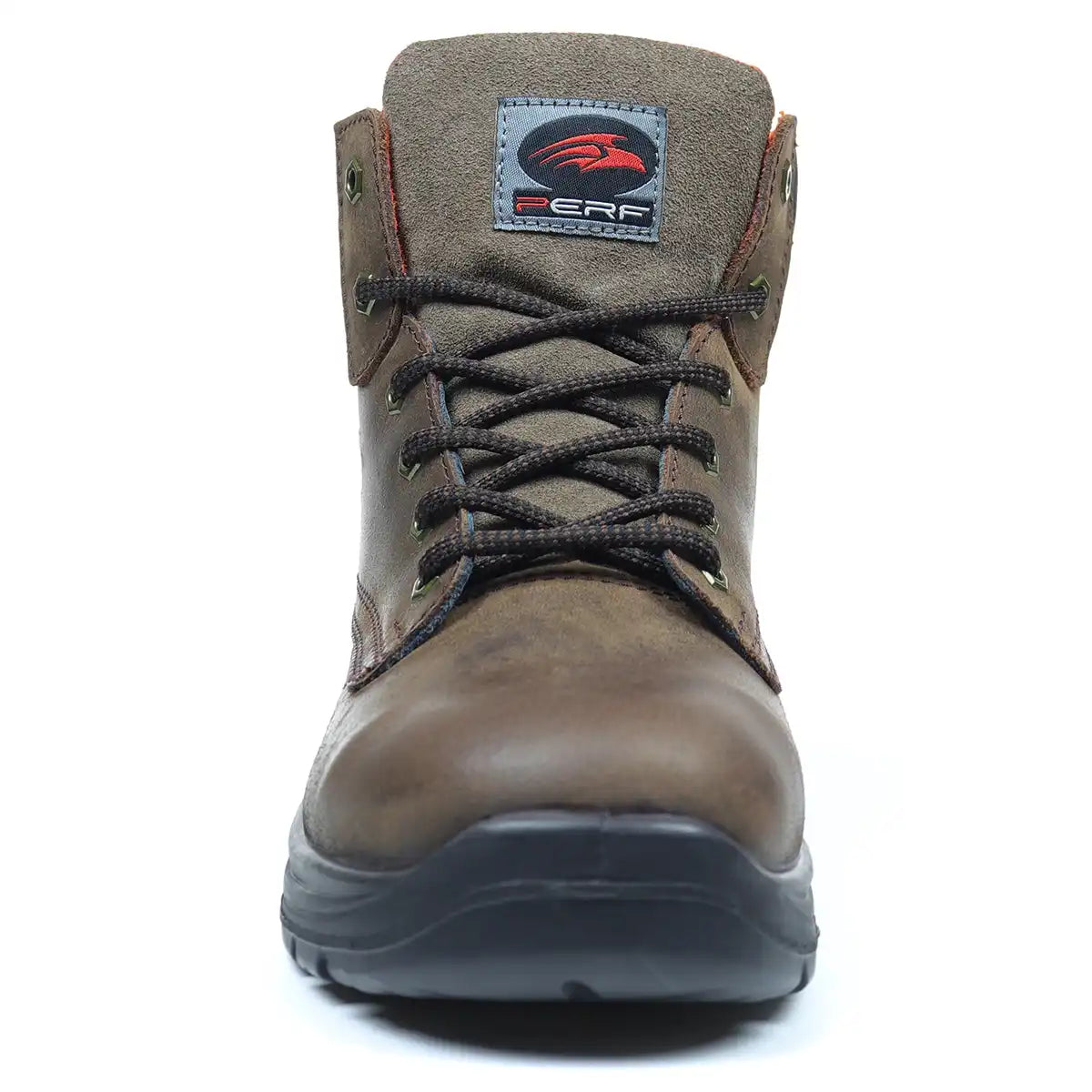 Perf Bencorr Pro Safety Derby Boot - Right Boot - Front - Brown Perf Bencorr Pro Safety Derby Boot - Right Boot - Front - Brown