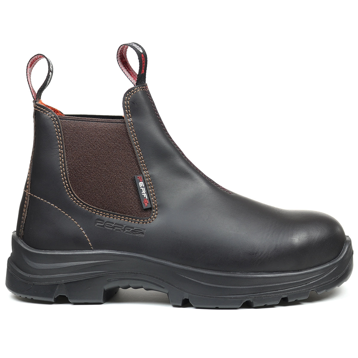 Perf Brandon Pro Safety Dealer Boot - Stout - Side View Perf Brandon Pro Safety Dealer Boot - Stout - Side View