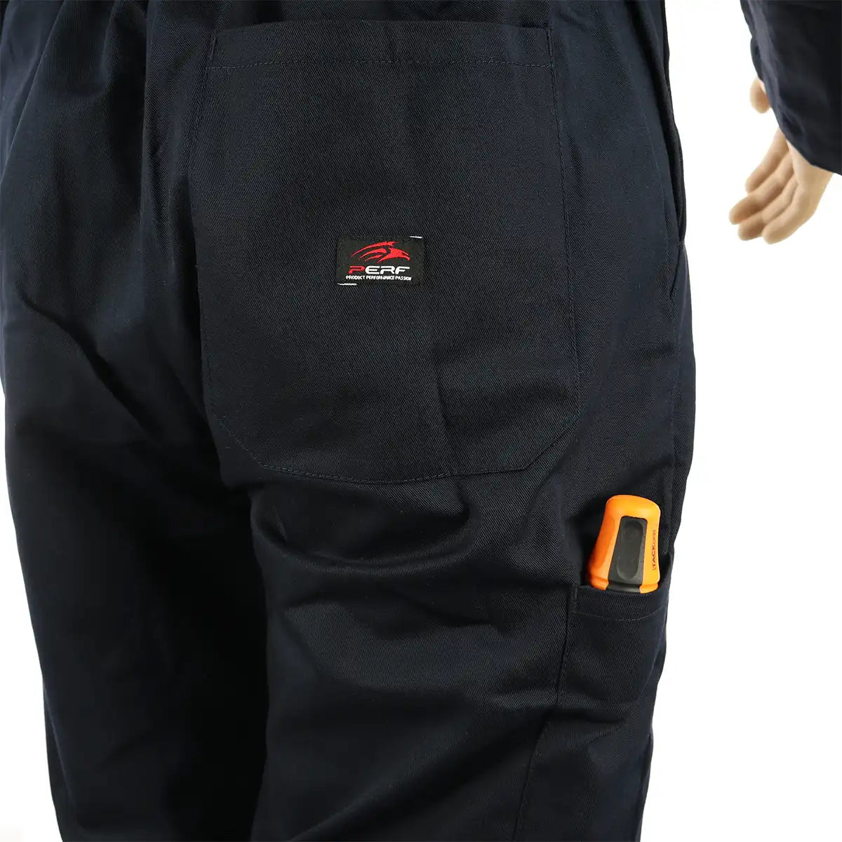Perf Madison Stud Coveralls - Rear Pocket - Navy Perf Madison Stud Coveralls - Rear Pocket - Navy