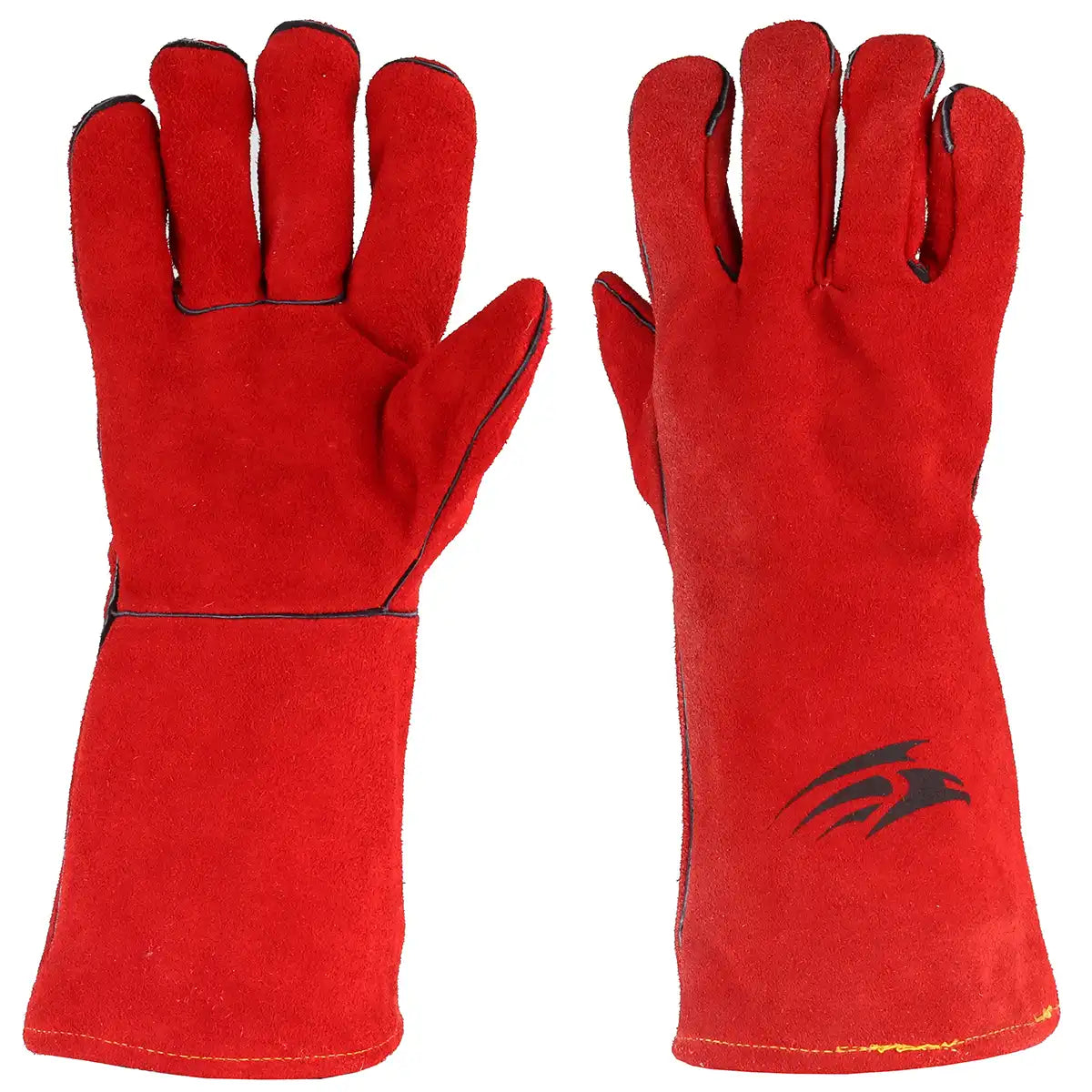 Perf Tempest Superior Welders Gauntlet Gloves - Both Gloves - Red Perf Tempest Superior Welders Gauntlet Gloves - Both Gloves - Red