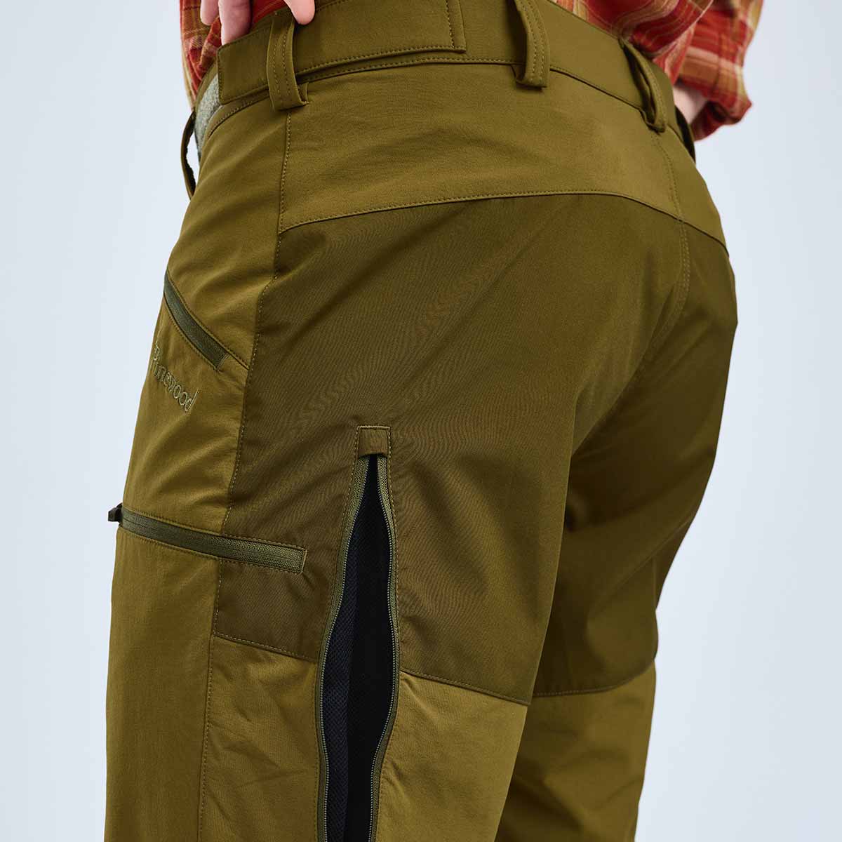 Pinewood Abisko Brenton Trousers - Olive Green - Rear Pinewood Abisko Brenton Trousers - Olive Green - Rear