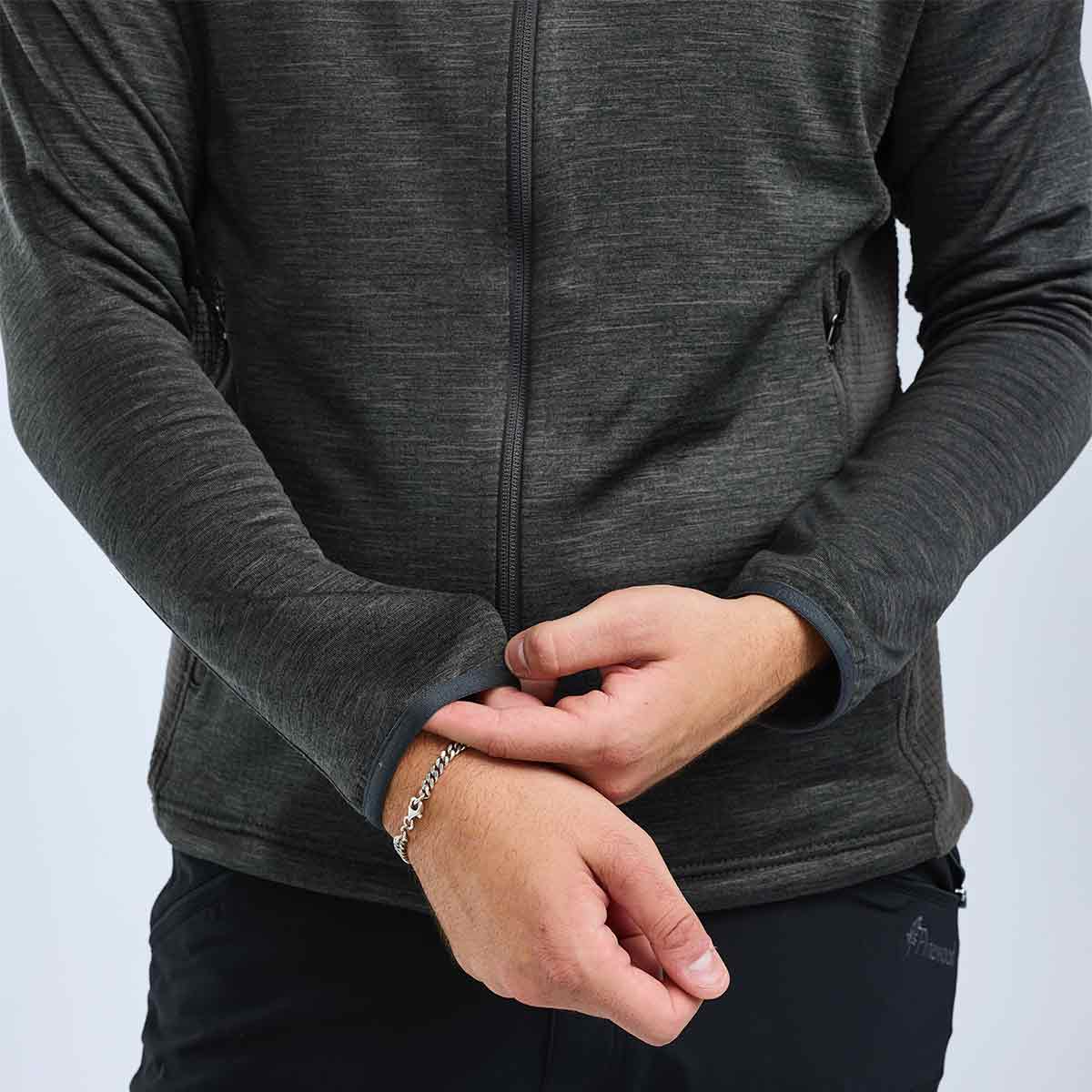 Pinewood Abisko Fleece Jacket - Ash Grey - Cuff Pinewood Abisko Fleece Jacket - Ash Grey - Cuff