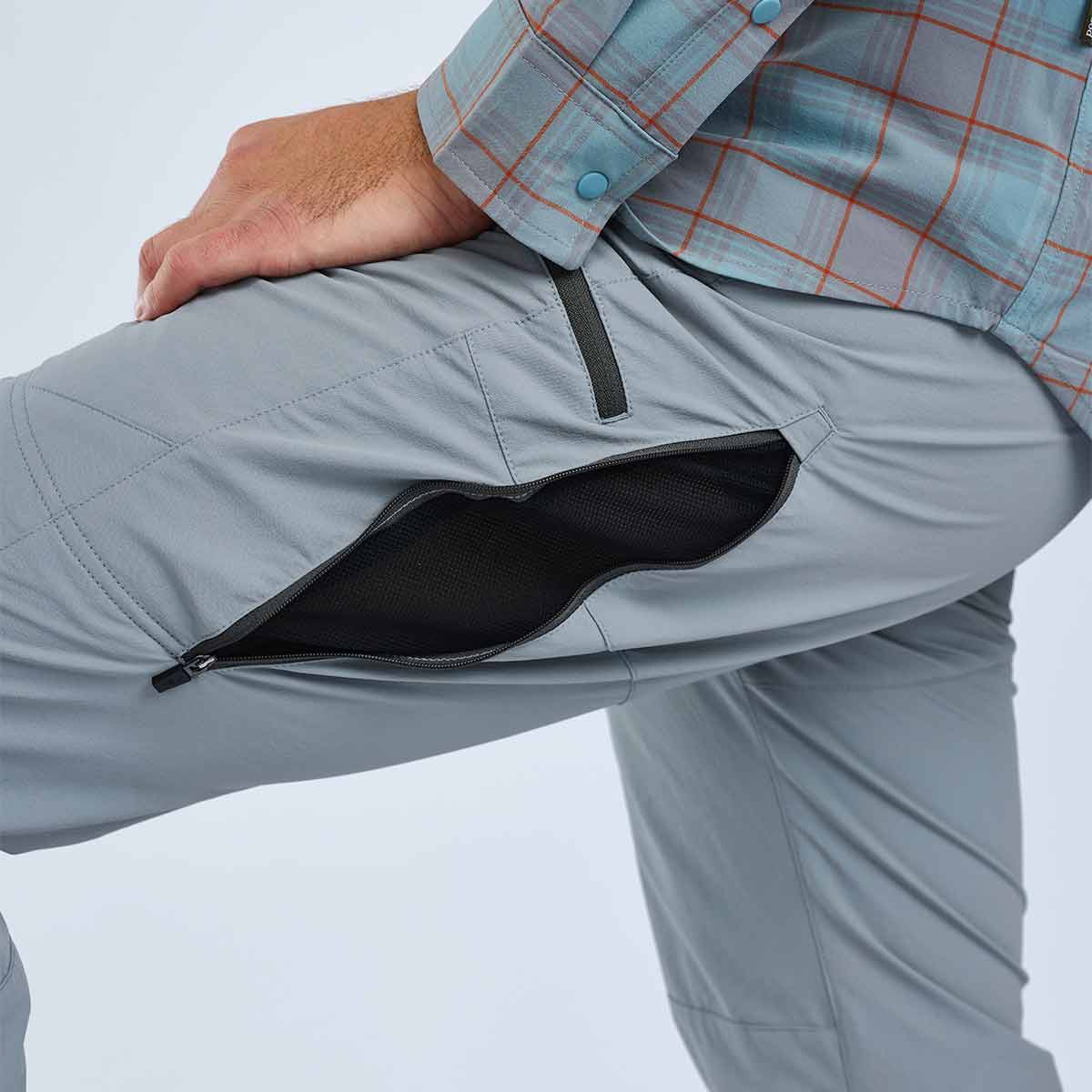 Pinewood Abisko Light Stretch Trousers - Mid Grey - Zip Vent Pinewood Abisko Light Stretch Trousers - Mid Grey - Zip Vent