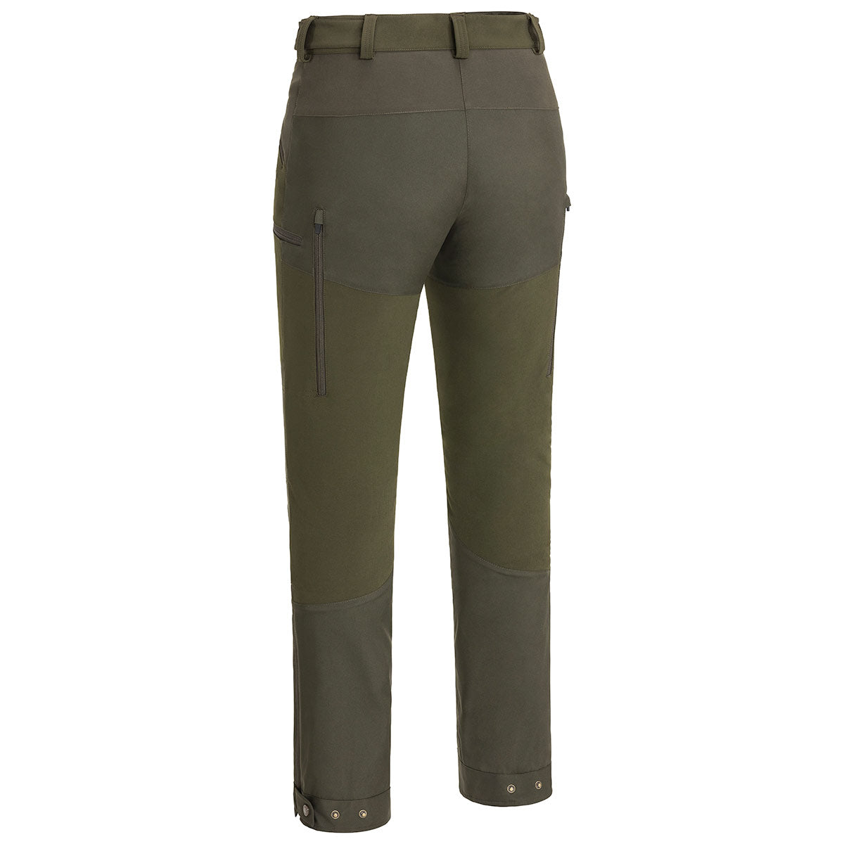 Pinewood Abisko Women's Brenton Trousers - Dark Olive/Suede Brown - Rear Pinewood Abisko Women's Brenton Trousers - Dark Olive/Suede Brown - Rear