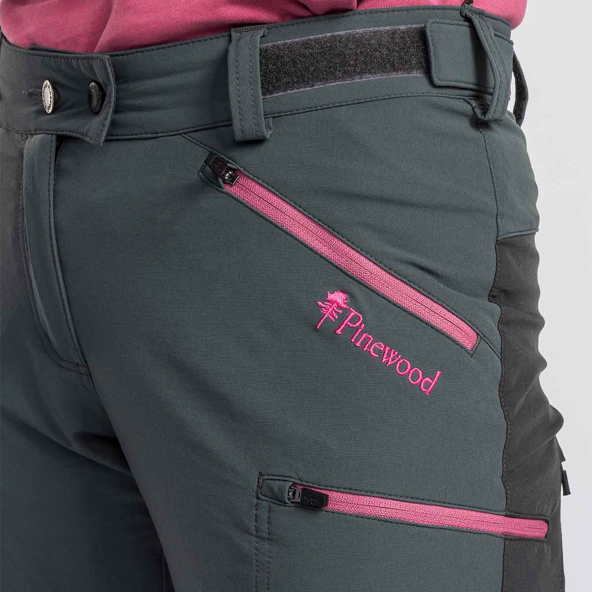 Pinewood Abisko Women's Brenton Trousers - Urban Grey/Dark Anthracite - Pockets Pinewood Abisko Women's Brenton Trousers - Urban Grey/Dark Anthracite - Pockets
