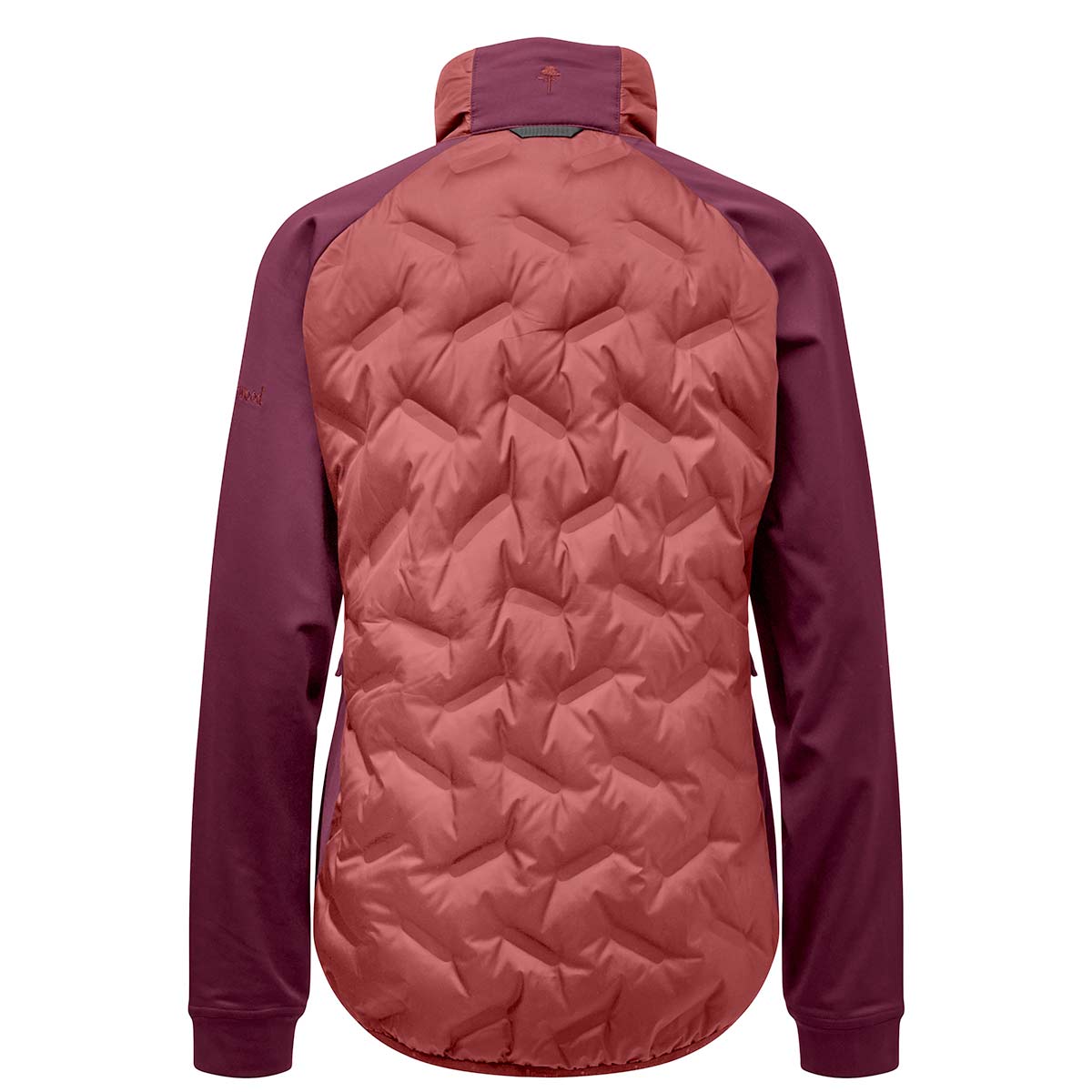 Pinewood Abisko Women's Insulation Hybrid Jacket - Brick Pink/Burgundy - Rear Pinewood Abisko Women's Insulation Hybrid Jacket - Brick Pink/Burgundy - Rear
