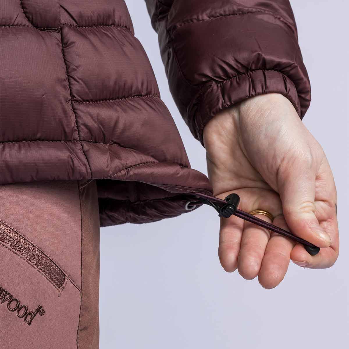 Pinewood Abisko Women's Insulation Jacket - Earth Plum - Pull Cord Pinewood Abisko Women's Insulation Jacket - Earth Plum - Pull Cord