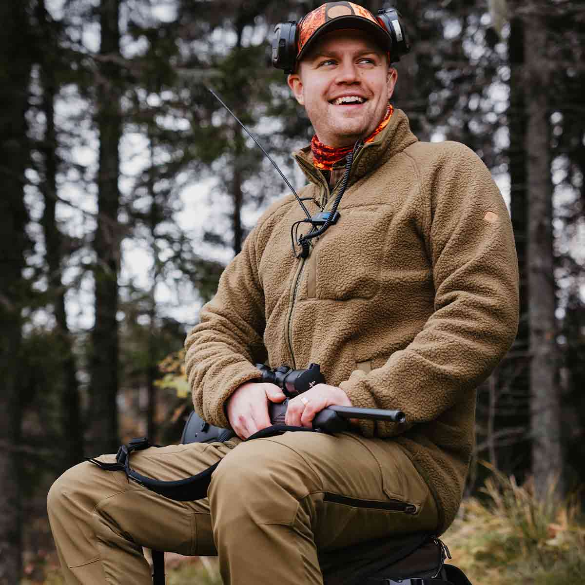 Pinewood Forest Pile Fleece Jacket - Model Pinewood Forest Pile Fleece Jacket - Model
