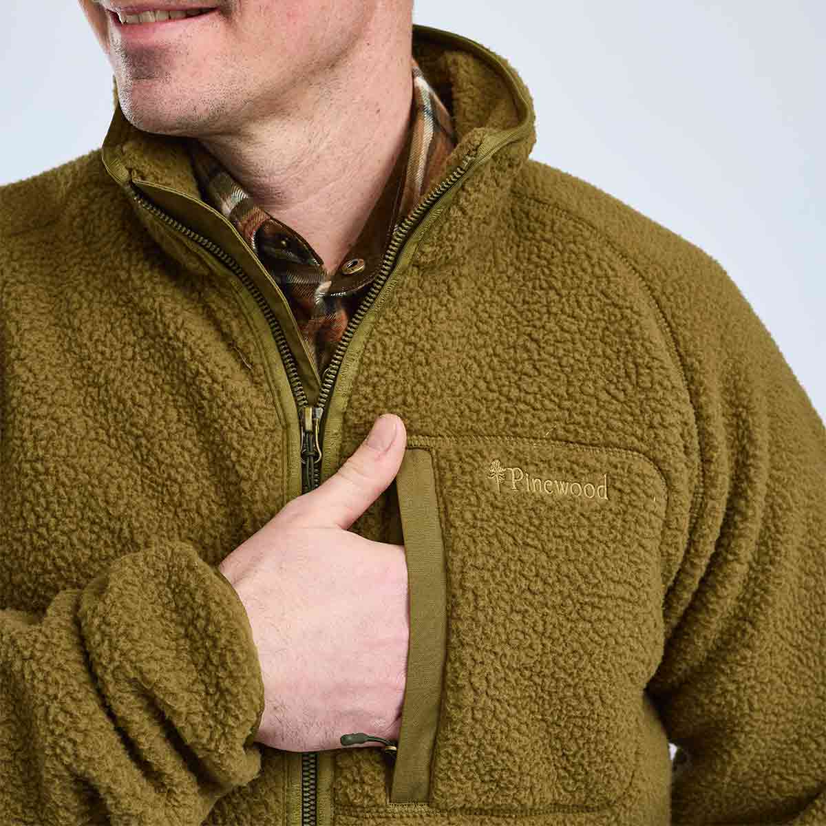 Pinewood Forest Pile Fleece Jacket - Chest Pocket Pinewood Forest Pile Fleece Jacket - Chest Pocket