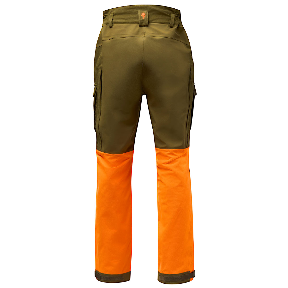 Pinewood Furudal Expert 2L Hunting Trousers - Olive Green/Orange - Rear Pinewood Furudal Expert 2L Hunting Trousers - Olive Green/Orange - Rear
