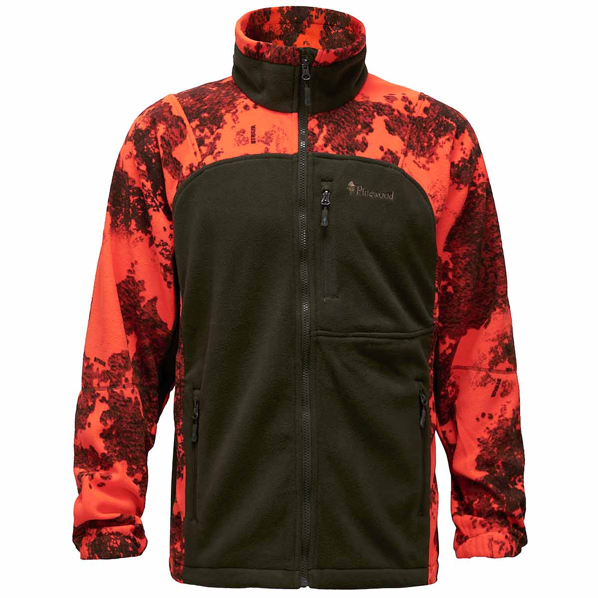 Pinewood Furudal Hunters Camou Fleece Jacket - Strata Blaze/Hunting Green Pinewood Furudal Hunters Camou Fleece Jacket - Strata Blaze/Hunting Green