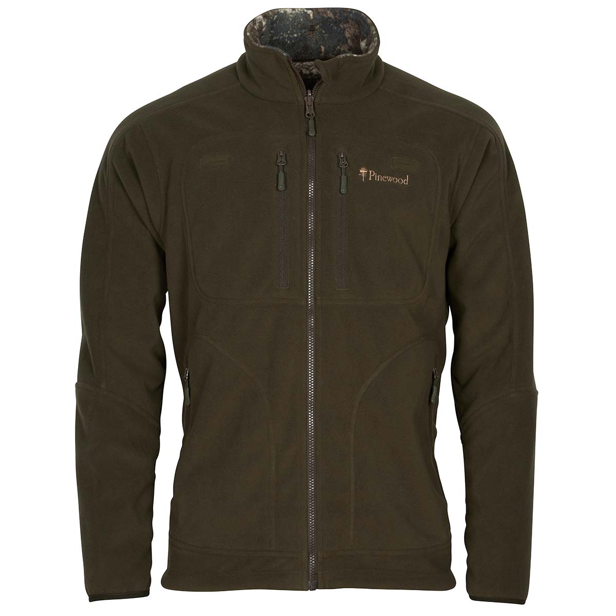 Pinewood Furudal Reversible Camou Fleece Jacket - Hunting Brown/Strata Pinewood Furudal Reversible Camou Fleece Jacket - Hunting Brown/Strata