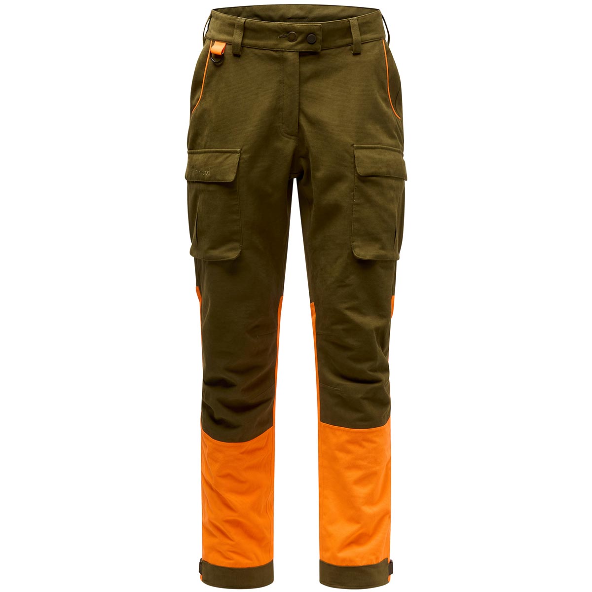 Pinewood Furudal Women's Expert 2L Hunting Trousers - Olive Green/Orange Pinewood Furudal Women's Expert 2L Hunting Trousers - Olive Green/Orange