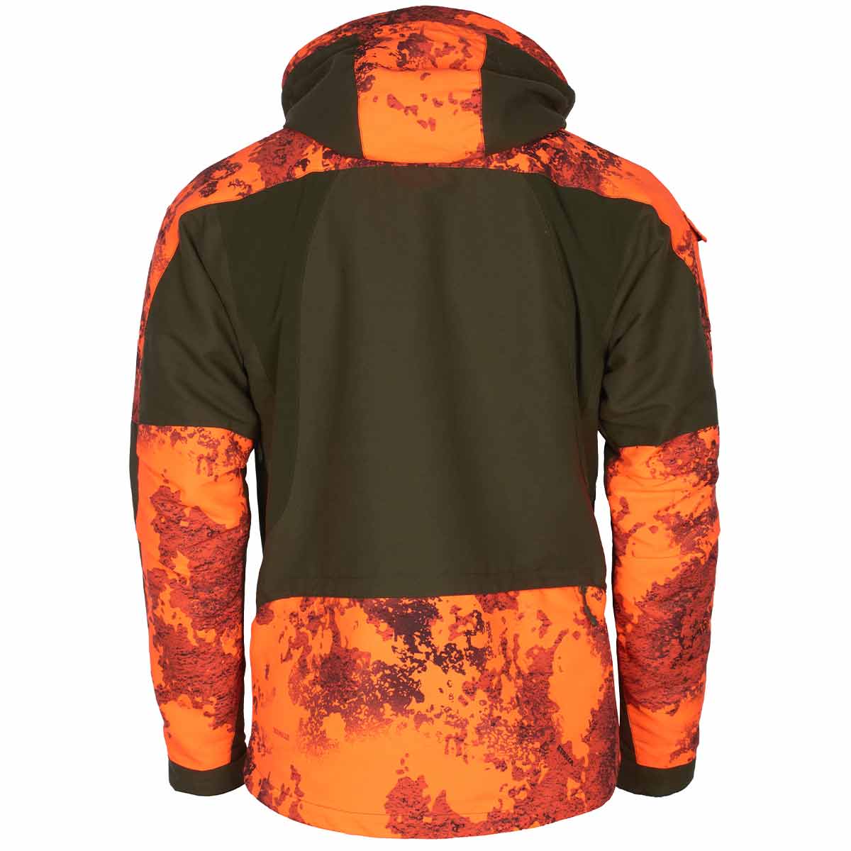 Pinewood Hunter Pro Xtreme 2.0 Camou Jacket - Moss Green/Strata Blaze - Rear Pinewood Hunter Pro Xtreme 2.0 Camou Jacket - Moss Green/Strata Blaze - Rear