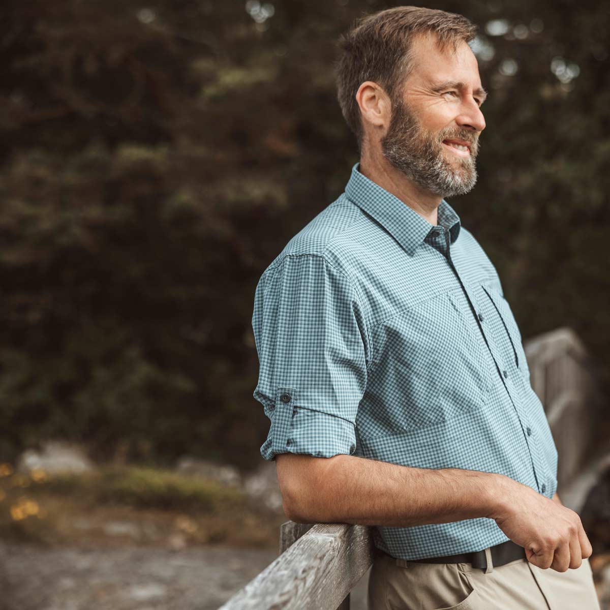 Pinewood InsectSafe Shirt - Fog Blue - Shirt Sleeve Strap Pinewood InsectSafe Shirt - Fog Blue - Shirt Sleeve Strap