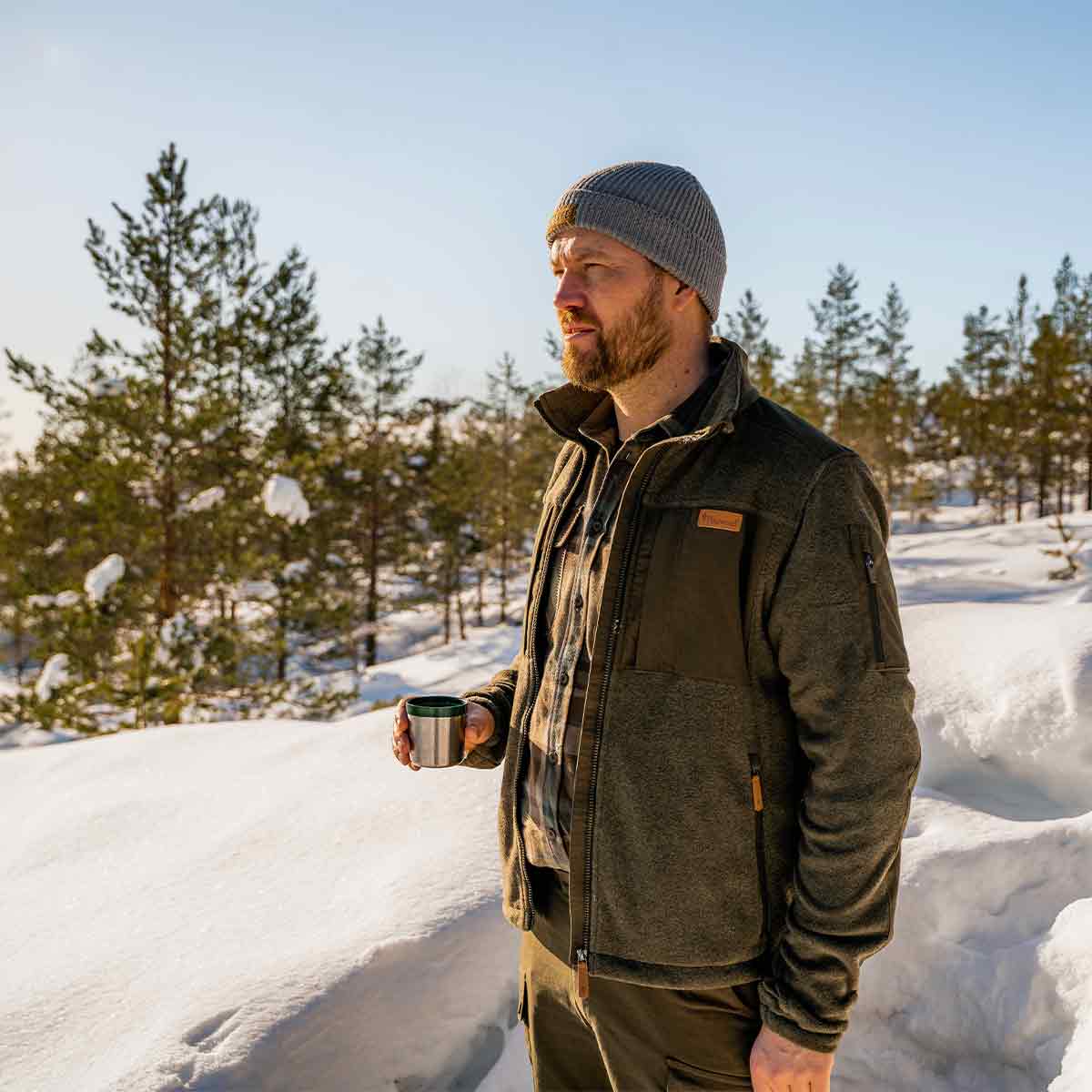 Pinewood Lappland Rough Fleece Jacket - Model Pinewood Lappland Rough Fleece Jacket - Model