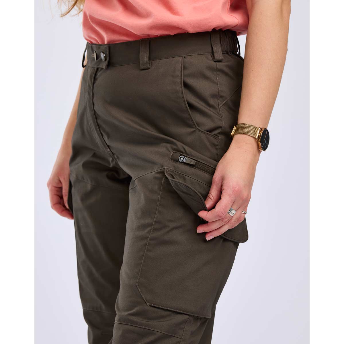 Pinewood Pro InsectSafe Womens Trousers - Bellows Pocket Detail Pinewood Pro InsectSafe Womens Trousers - Bellows Pocket Detail