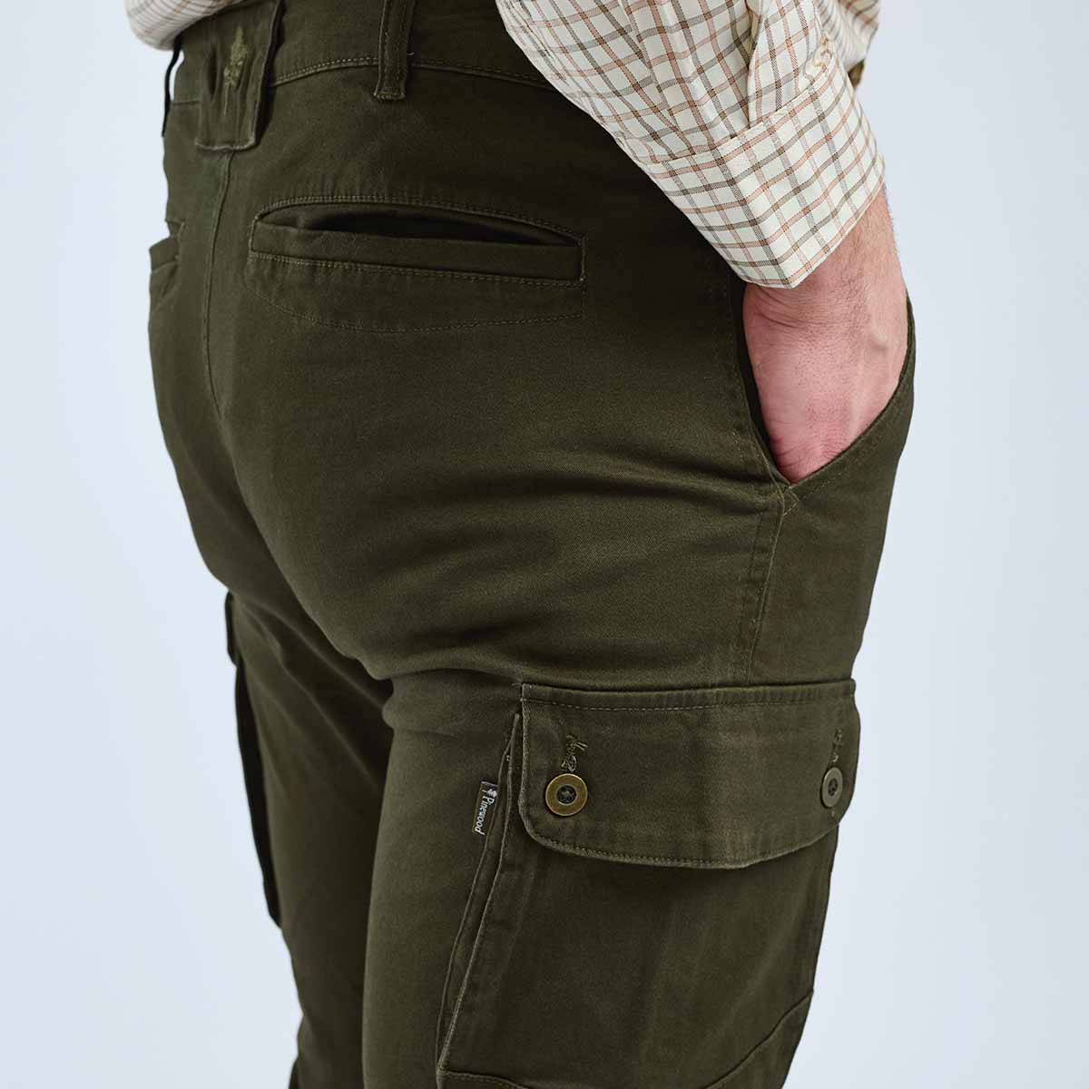 Pinewood Varnamo Serengeti Trousers - Moss Green - Pocket Pinewood Varnamo Serengeti Trousers - Moss Green - Pocket
