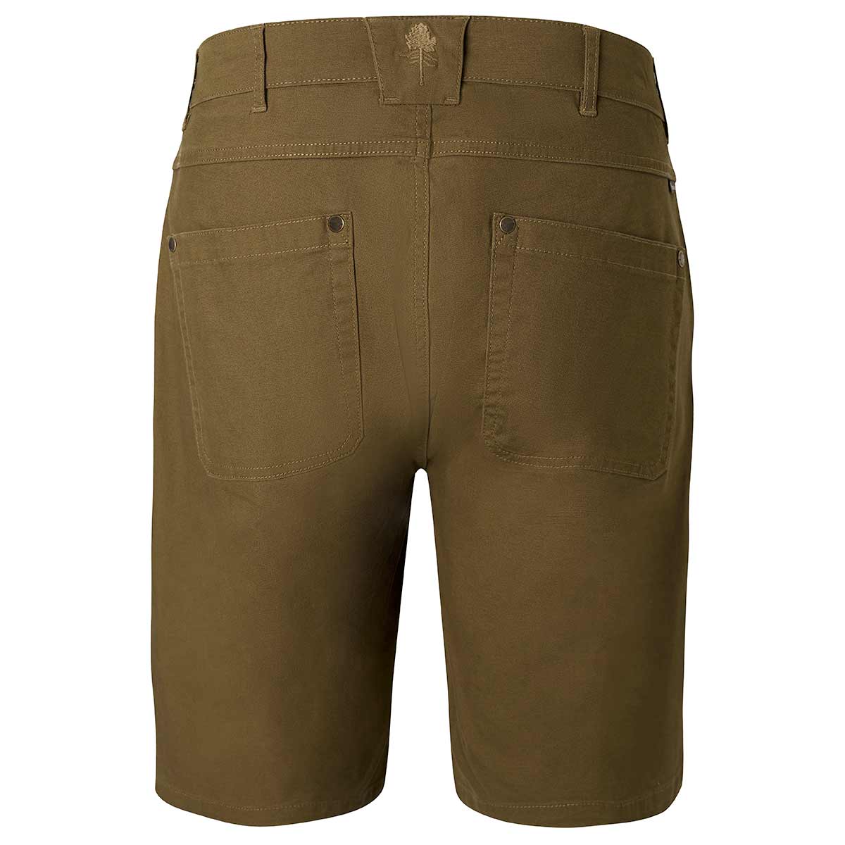 Pinewood Varnamo Vintage Canvas Shorts - Olive Brown - Rear Pinewood Varnamo Vintage Canvas Shorts - Olive Brown - Rear
