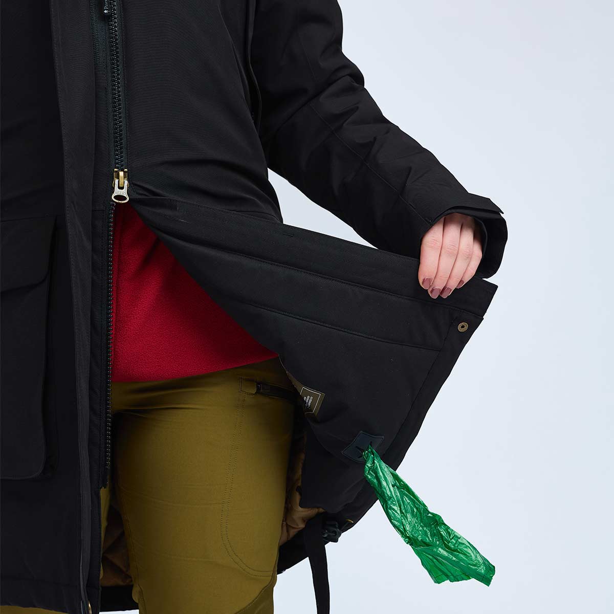 Pinewood Wilda Women's Padded Parka - Black - Poo Bag Dispenser Pinewood Wilda Women's Padded Parka - Black - Poo Bag Dispenser