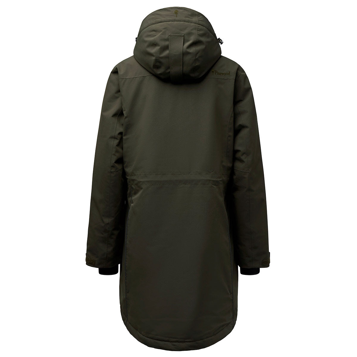 Pinewood Wilda Women's Padded Parka - Moss Green - Rear Pinewood Wilda Women's Padded Parka - Moss Green - Rear