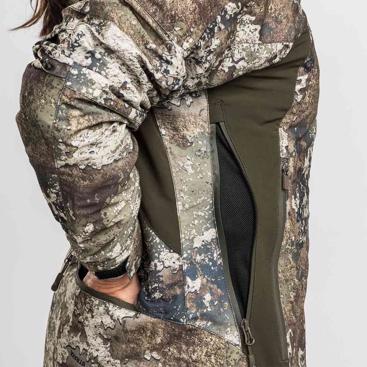Pinewood Women's Hunter Pro Xtreme 2.0 Camou Jacket - Strata - Pockets Pinewood Women's Hunter Pro Xtreme 2.0 Camou Jacket - Strata - Pockets
