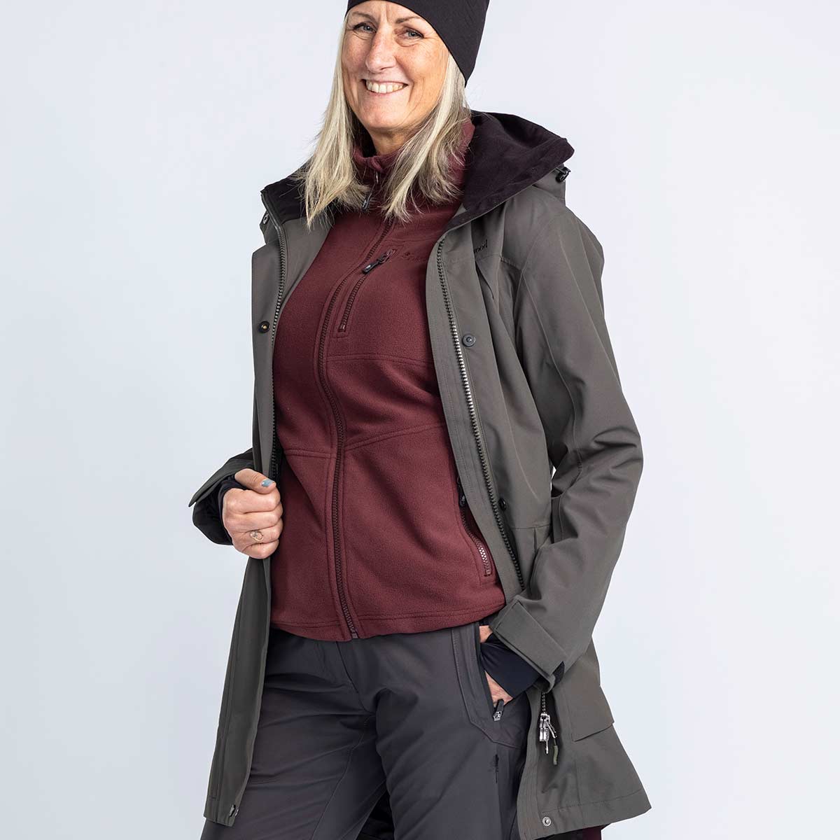 Pinewood Women's Rain Parka - Dark Green Pinewood Women's Rain Parka - Dark Green