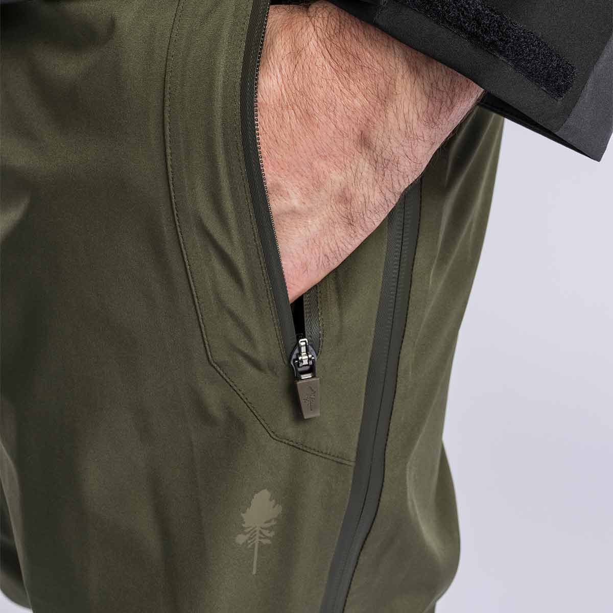 Pinewood Abisko 3L Trousers - Moss Green - Pocket Pinewood Abisko 3L Trousers - Moss Green - Pocket