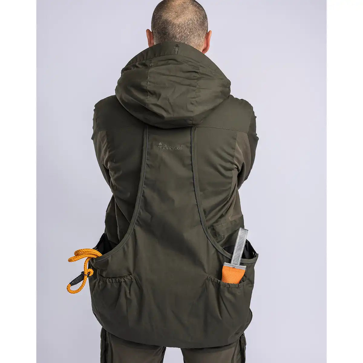 Pinewood Dog Sports Trainer Jacket- Moss Green- adjustable rear pocket storage Pinewood Dog Sports Trainer Jacket- Moss Green- adjustable rear pocket storage