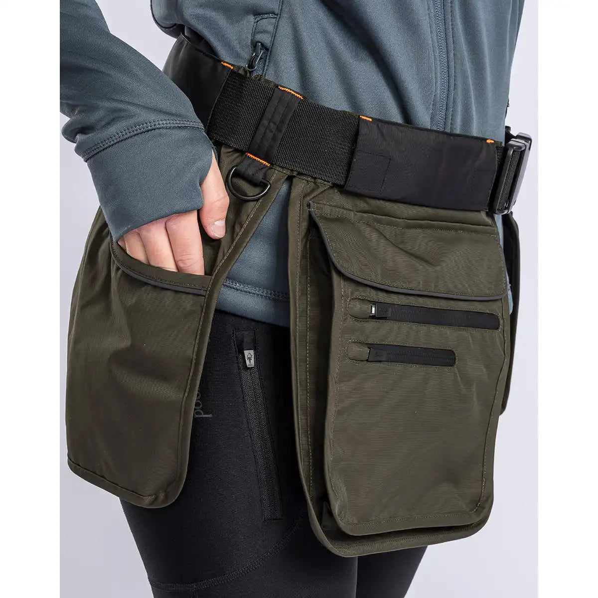 Pinewood Dog Sports Utility Belt- Moss Green- front and back pockets Pinewood Dog Sports Utility Belt- Moss Green- front and back pockets