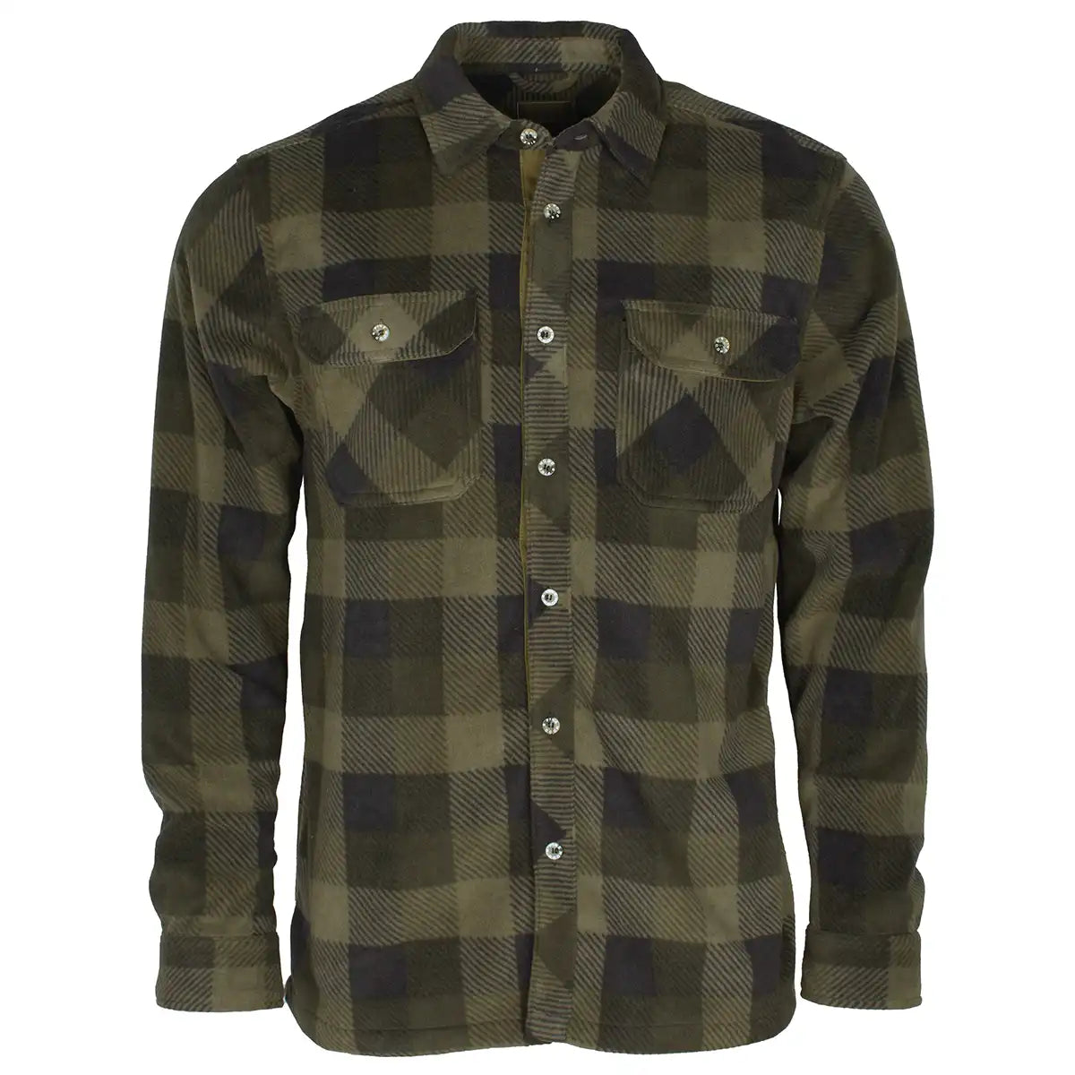 Pinewood Finnveden Canada Shirt- Green/Black- Front Pinewood Finnveden Canada Shirt- Green/Black- Front