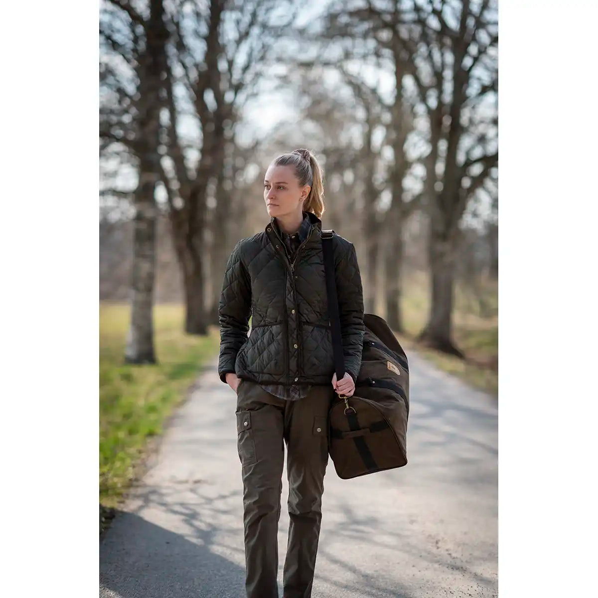 Pinewood Finnveden Classic Women's Trousers- Dark Olive- Lifestyle 2 Pinewood Finnveden Classic Women's Trousers- Dark Olive- Lifestyle 2