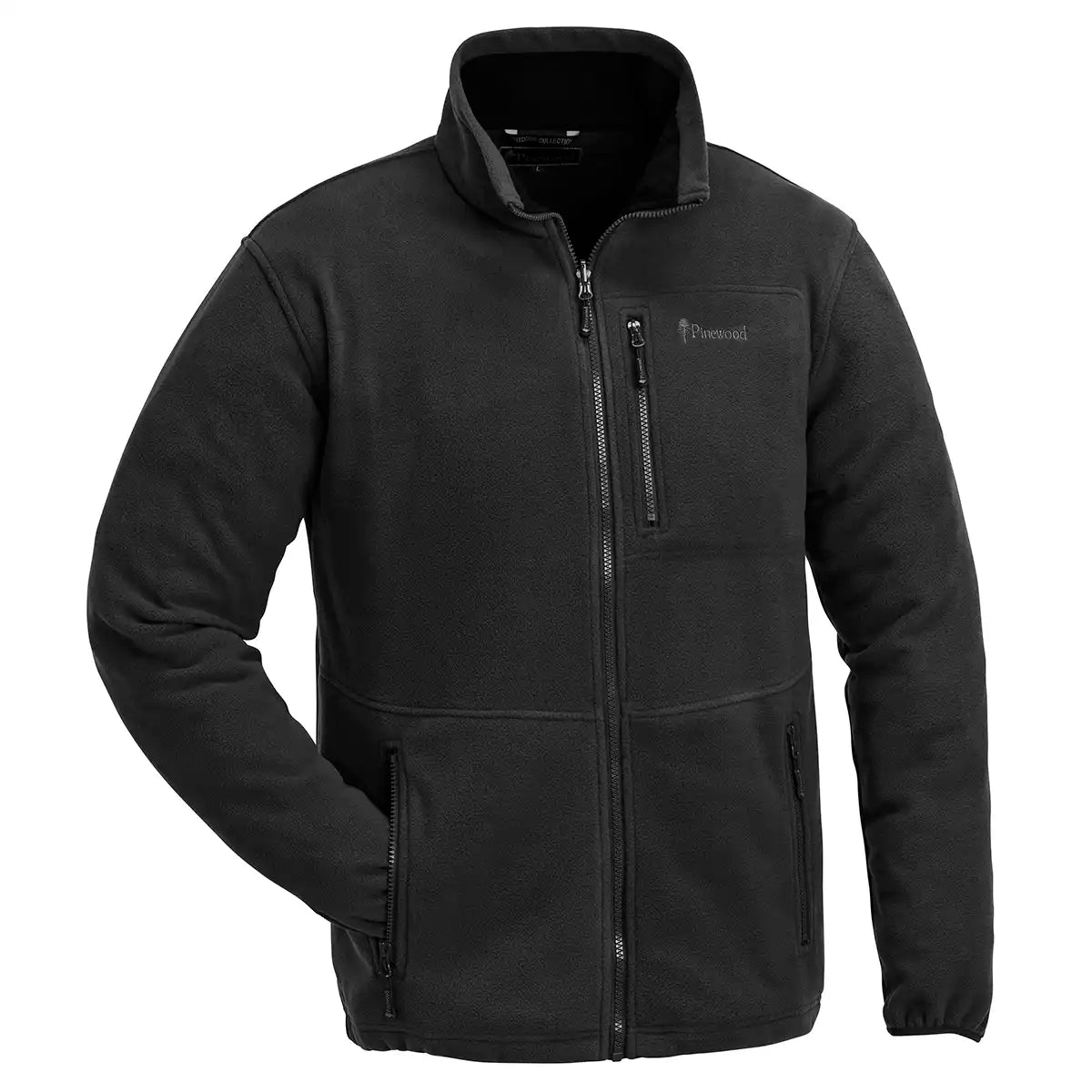 Pinewood Finnveden Fleece Jacket - Black - Front Pinewood Finnveden Fleece Jacket - Black - Front