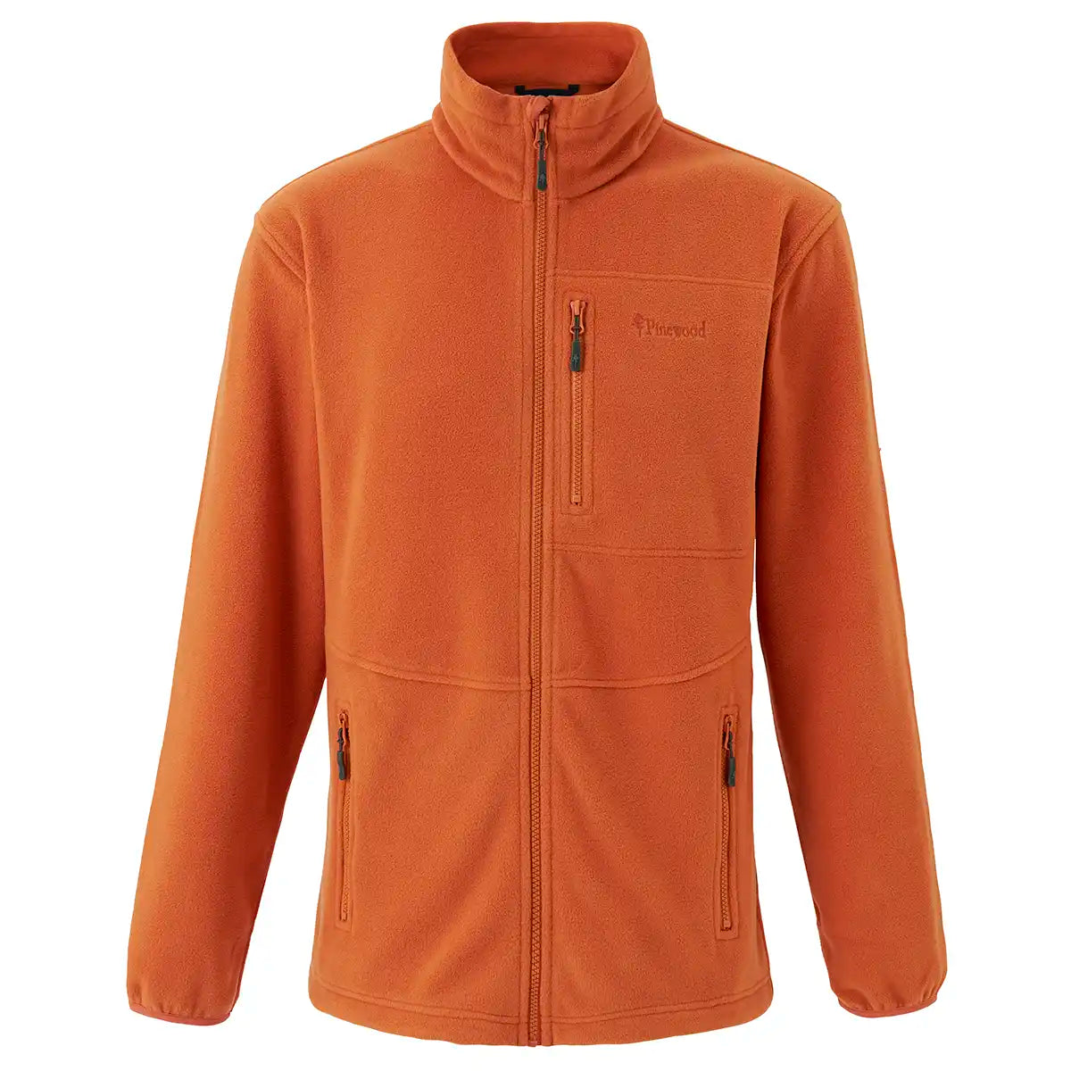 Pinewood Finnveden Fleece Jacket - Burned Orange - Front Pinewood Finnveden Fleece Jacket - Burned Orange - Front