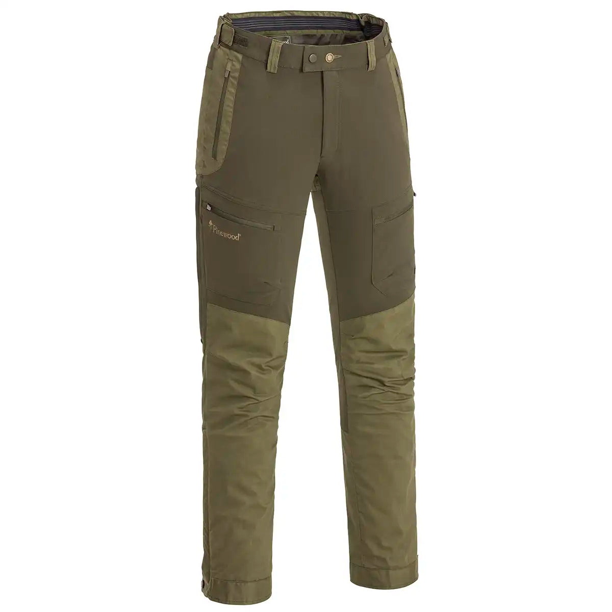 Pinewood Finnveden Hybrid Extreme Trousers - Dark Olive/Hunting Olive - Front Pinewood Finnveden Hybrid Extreme Trousers - Dark Olive/Hunting Olive - Front