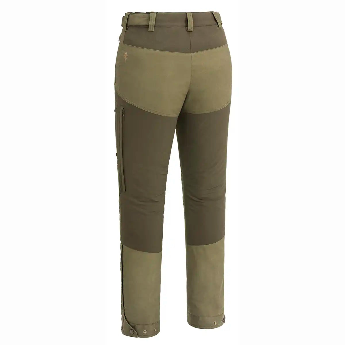 Pinewood Finnveden Hybrid Extreme Women's Trousers - Dark Olive/Hunting Olive - Rear Pinewood Finnveden Hybrid Extreme Women's Trousers - Dark Olive/Hunting Olive - Rear