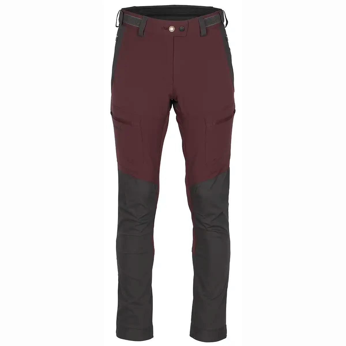 Pinewood Finnveden Hybrid Extreme Women's Trousers - Dark Plum/Dark Anthracite - Front Pinewood Finnveden Hybrid Extreme Women's Trousers - Dark Plum/Dark Anthracite - Front