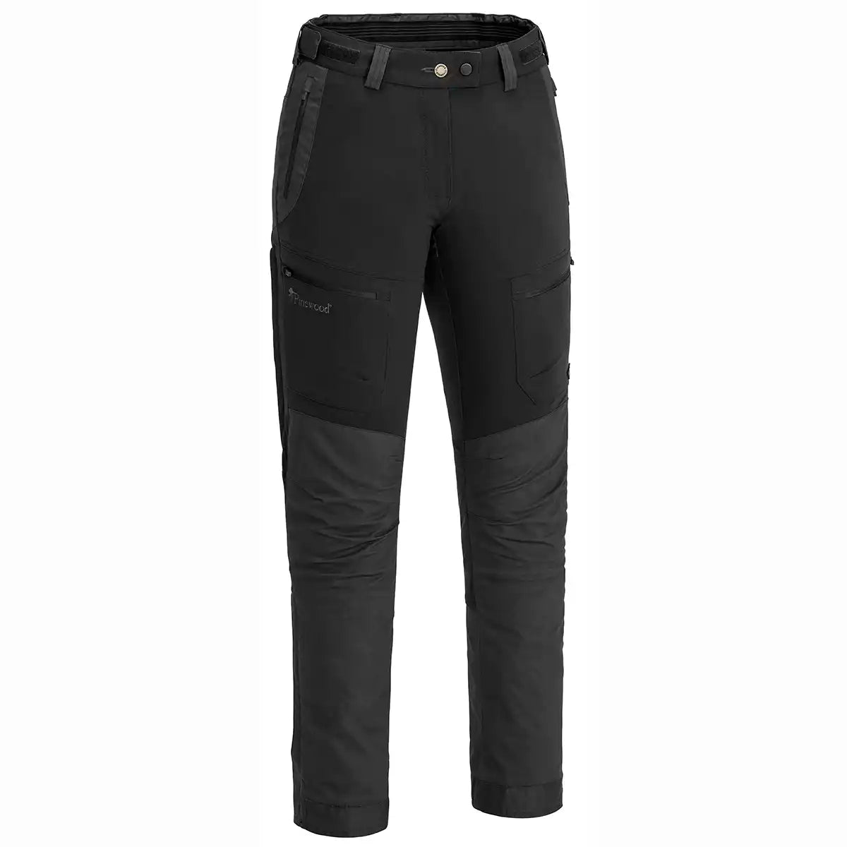 Pinewood Finnveden Hybrid Extreme Women's Trousers - Black/Dark Anthracite - Front Pinewood Finnveden Hybrid Extreme Women's Trousers - Black/Dark Anthracite - Front