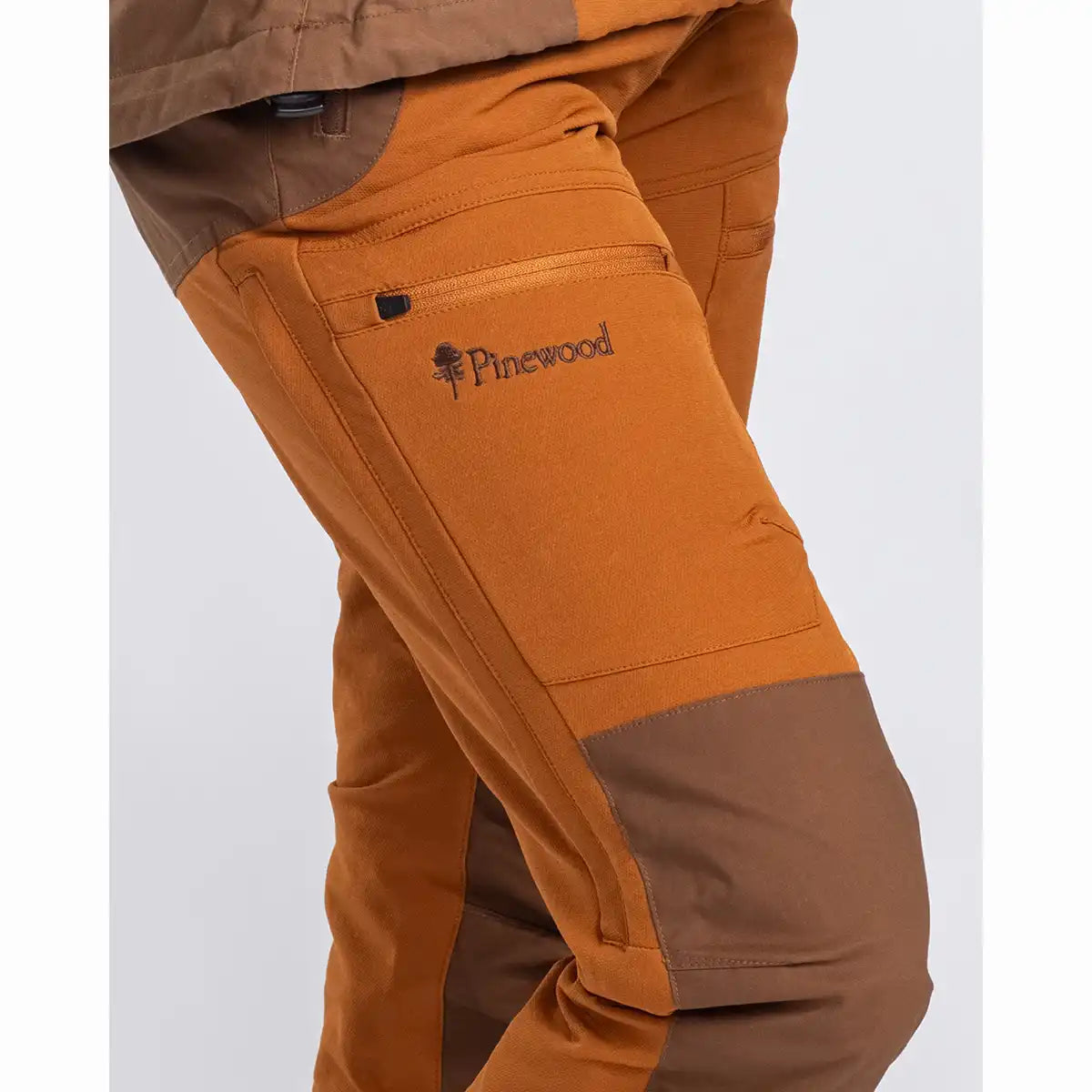 Pinewood Finnveden Hybrid Extreme Women's Trousers - Fudge/Nougat - Worn By Model - Front Pinewood Finnveden Hybrid Extreme Women's Trousers - Fudge/Nougat - Worn By Model - Front