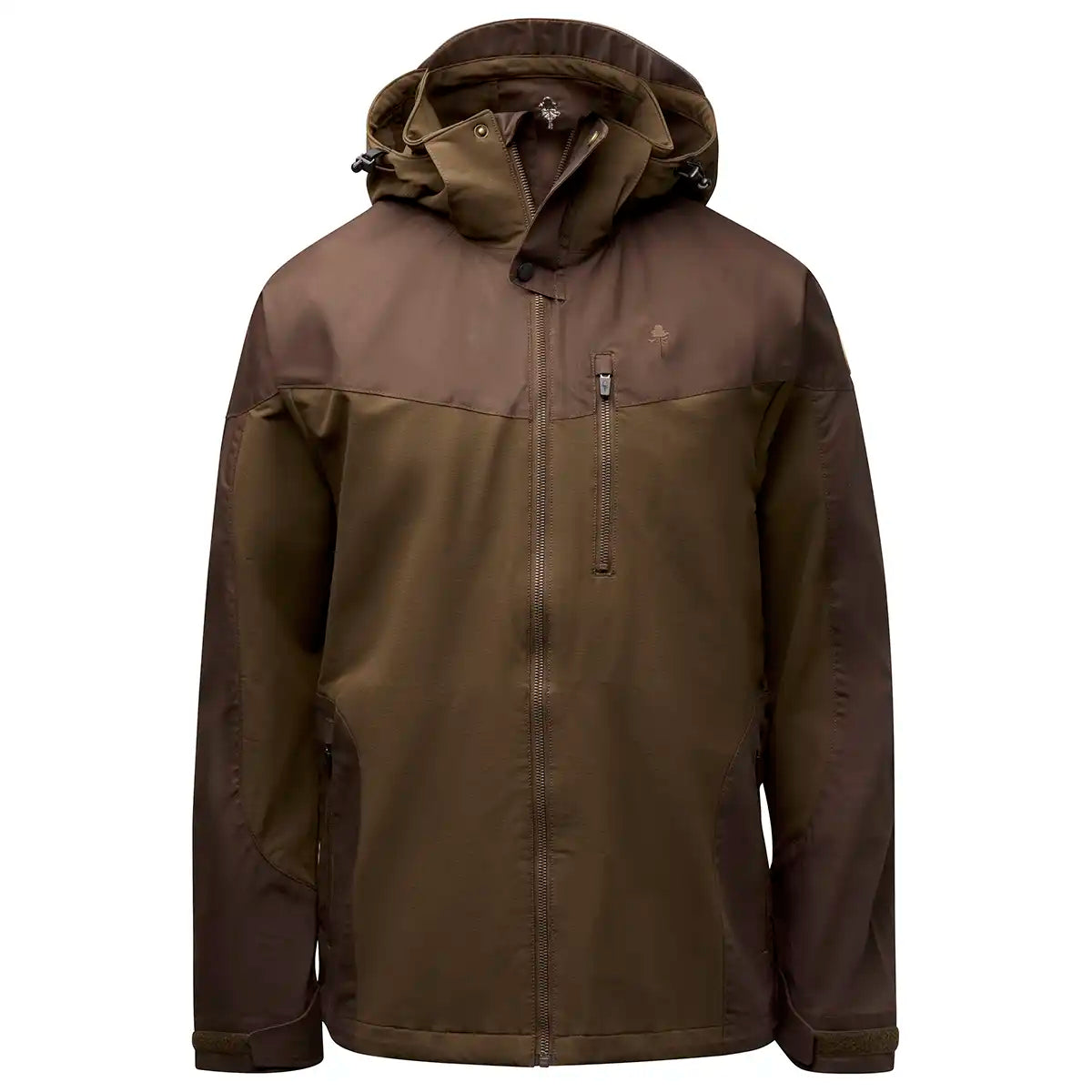Pinewood Finnveden Hybrid Jacket - Dark Brown - Front Pinewood Finnveden Hybrid Jacket - Dark Brown - Front