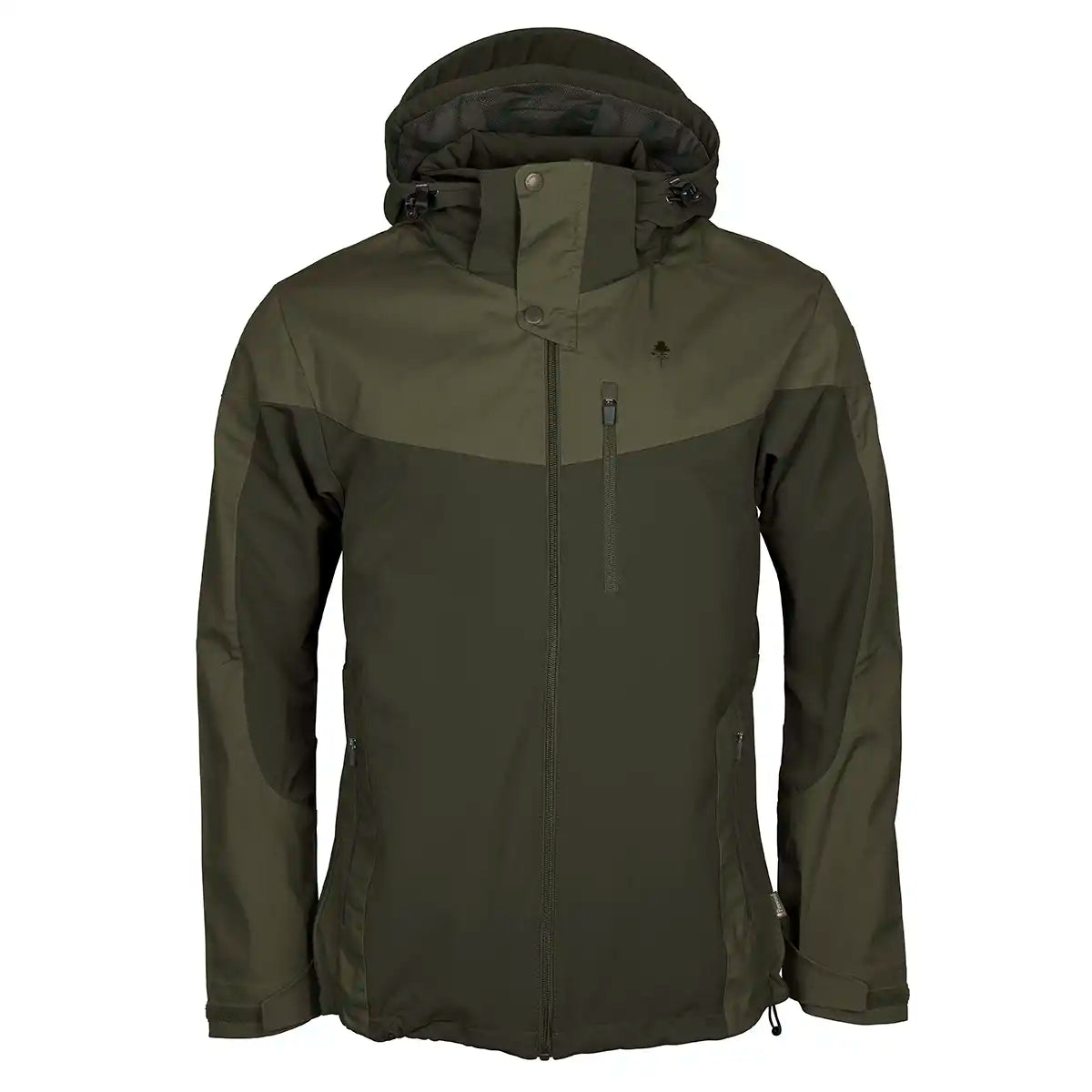Pinewood Finnveden Hybrid Jacket - Dark Olive/Hunting Olive - Front Pinewood Finnveden Hybrid Jacket - Dark Olive/Hunting Olive - Front
