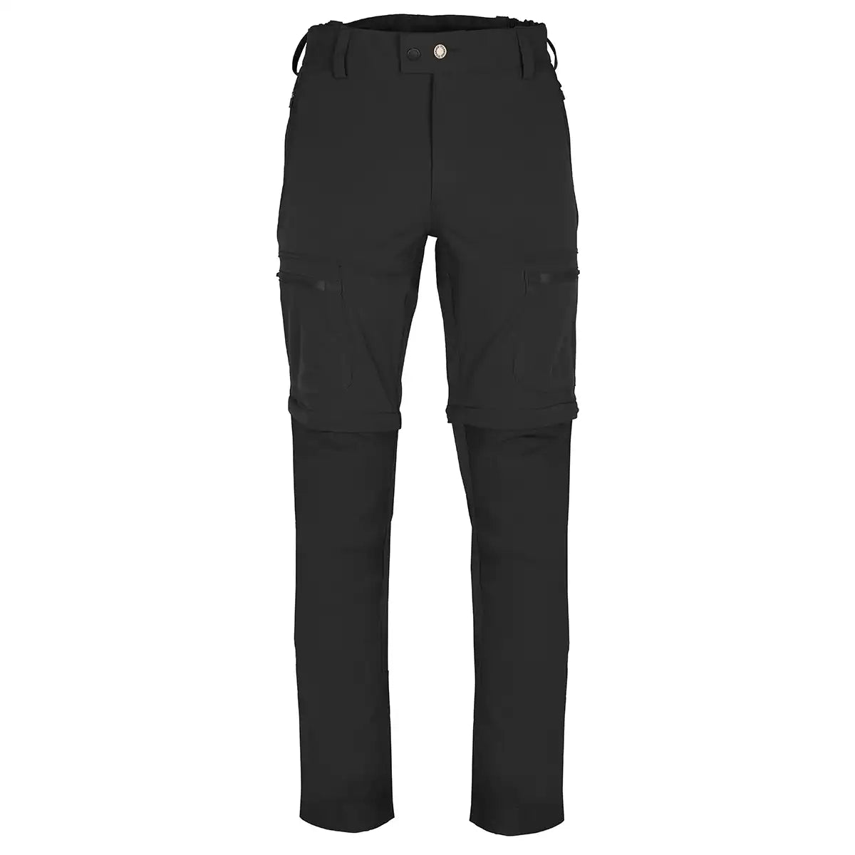Pinewood Finnveden Hybrid Zip-Off Trousers - Black - Front Pinewood Finnveden Hybrid Zip-Off Trousers - Black - Front